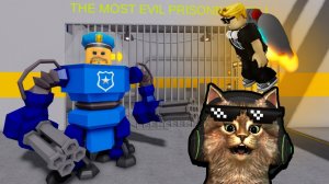 ЧЕЛЛЕНДЖ! ПРОХОДИМ ПОБЕГ ИЗ ТЮРЬМЫ БАРРИ НА ДЖЕТПАКЕ В РОБЛОКС  нуб и про roblox