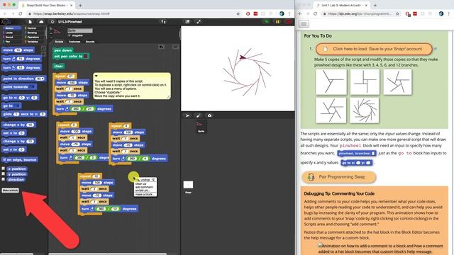 BJC Unit 1 Lab 3 Page 3: Blocks with Inputs смотреть онлайн