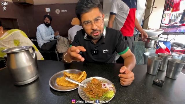 Haryanavi Nashta | Kale De Oil Free Chole Bhature | Street Food India