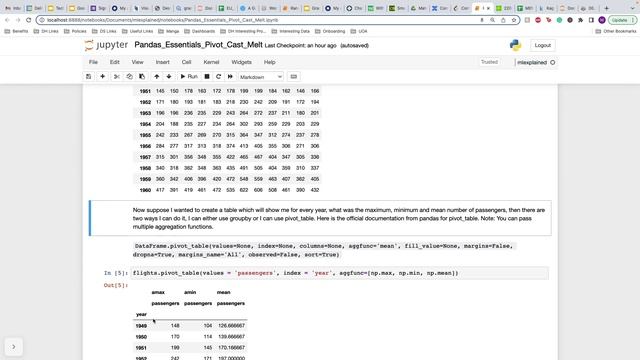 Pandas Essentials – Pivot, Pivot Table, Cast and Melt смотреть онлайн