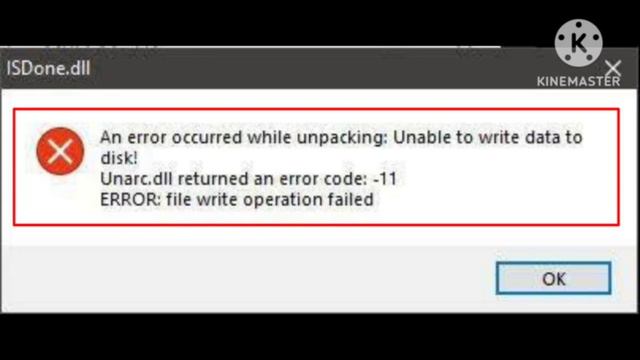 Pc Fix An error occurred while unpacking Unable to write data to disk Unarc.dll returned windows смотреть онлайн