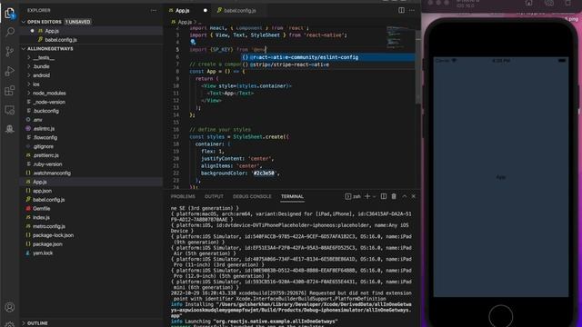 #1 How to setup Stripe Payment Getway and keep your keys in dotenv file in React Native #reactnativ смотреть онлайн
