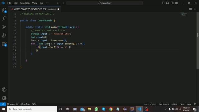 Counting Vowels in a String - Java Program Tutorial and Important Interview Question #nextechtuts смотреть онлайн