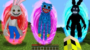 Выбери правильный портал ХАГГИ ВАГГИ или КРОЛИК МИСТЕР ХОПС или АНИМАТРОНИК ФНАФ в МАЙНКРАФТ !