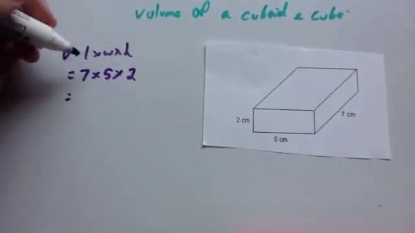 Volume of a cuboid and cube - Corbettmaths