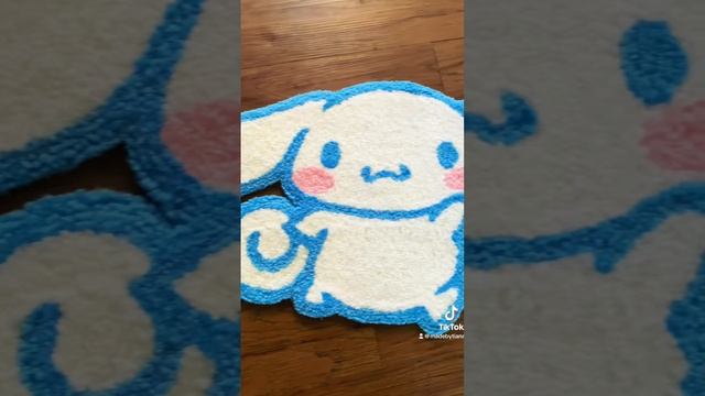 Cinnamoroll Rug on my Etsy! #cinnamoroll #rug #sanrio #rugmaking #anime #hellokitty #slime #cute смотреть онлайн