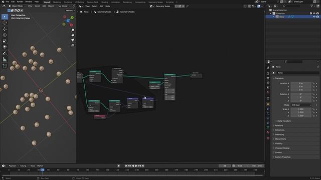 Blender Tutorial: Geometry Nodes Simulation: Relax Points смотреть онлайн