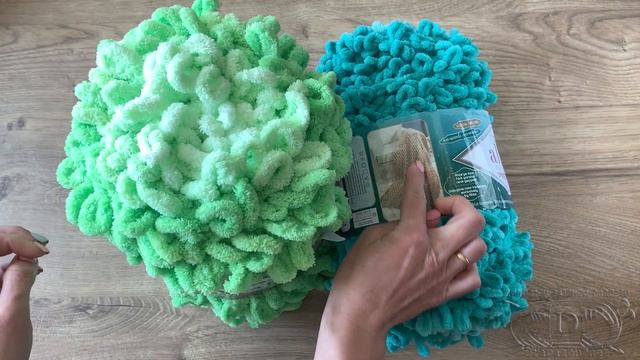 Сравнение пряжи Alize Puffy Ombre Batik и Puffy Fine Ombre Batik. Пряжа на плед.