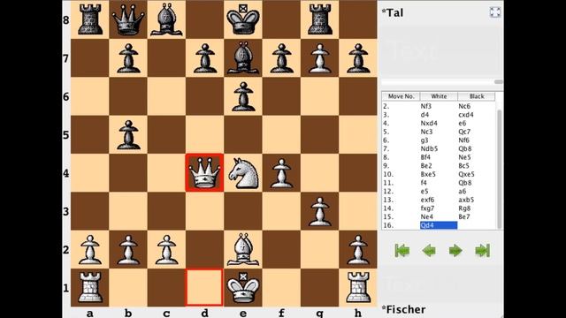 Bobby Fischer vs Mikhail Tal - 1961 Bled Supertournament смотреть онлайн