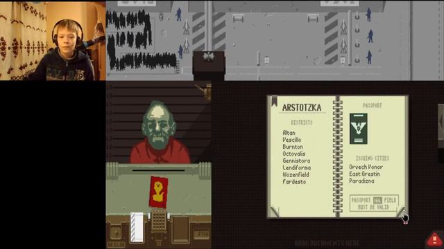 Papers, Please! (ENG) (FACECAM) EP2 (REUPLOAD) -- Fake Passport? смотреть онлайн