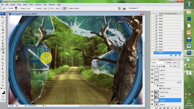 Edit Foto Orang Berjalan di Atas Kamera | Manipulation in Photoshop Cs3 смотреть онлайн