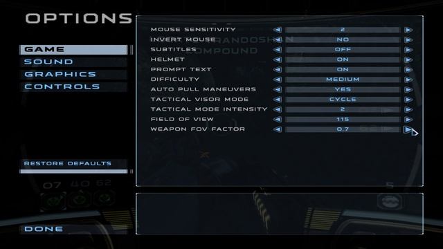 Republic Commando FOV Slider