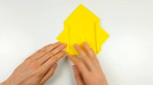 Оригами ЦЫПЛЕНОК из бумаги своими руками Очень ПРОСТО Поделки из бумаги для детей Легкое Оригами DI