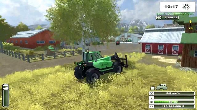 Farming Simulator 2013. уборка тюков с поля смотреть онлайн