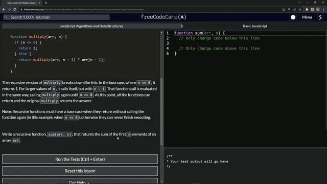JavaScript Basic 103: Replace Loops using Recursion | FreeCodeCamp смотреть онлайн