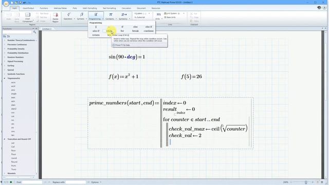 Mathcad - Programs | Prime Numbers смотреть онлайн