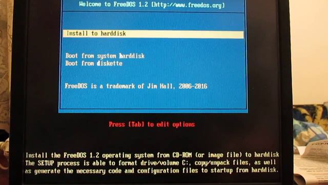 FreeDOS 1.2 Ошибка при установке с USB CDROM смотреть онлайн