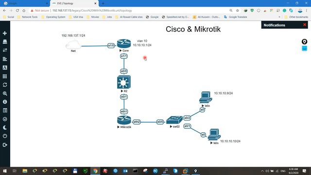 18 Create Vlan using Cisco and Mikrotik смотреть онлайн