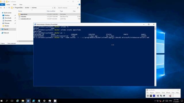 How To Create A Shared Volume For Windows Server Container With Docker Container смотреть онлайн