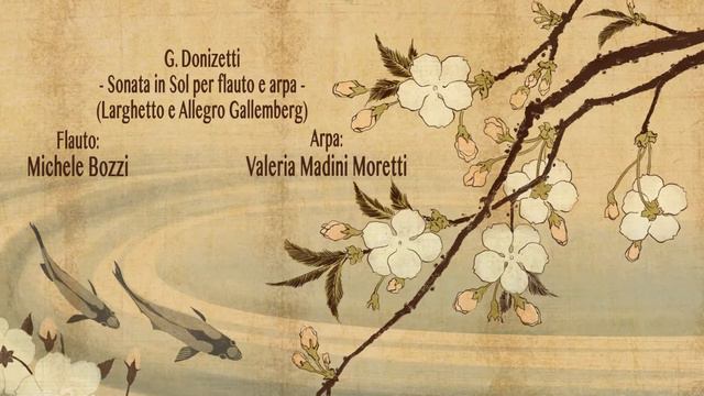 G.Donizetti Sonata in sol (Larghetto e Allegro Gallemberg) per flauto e arpa смотреть онлайн