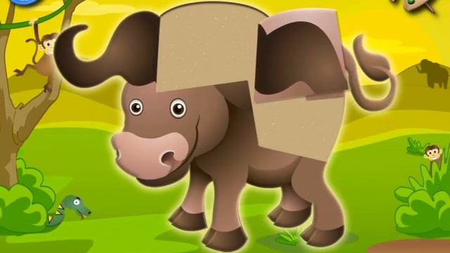 Play My Favorite Puzzle Game for Kids - Savanna Animals смотреть онлайн
