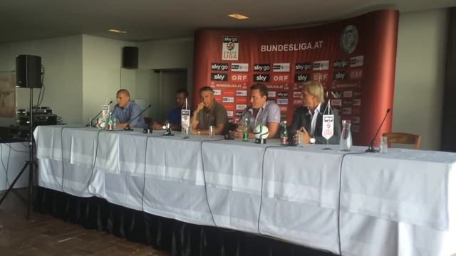 Saisonstart Pressekonferenz Sky Go Erste Liga Manni Bender Peter Pacult смотреть онлайн