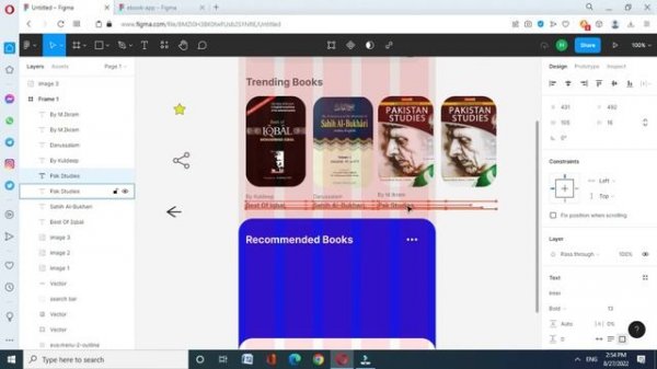 How to Design E-Book Mobile App Store in Figma | UI design online Book Store in Figma