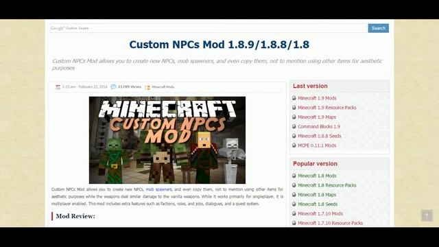 Minecraft How to Add your Own Skin in Custom NPC Mod смотреть онлайн