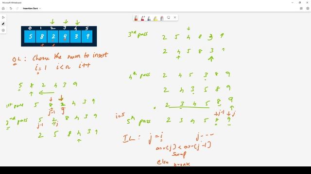 Insertion Sort - Complete Explanation and Implementation | Complexity Analysis | Algorithms in Tami смотреть онлайн