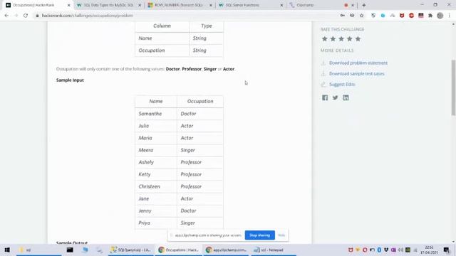 SQL | Occupations| Hackerrank | Q&A смотреть онлайн