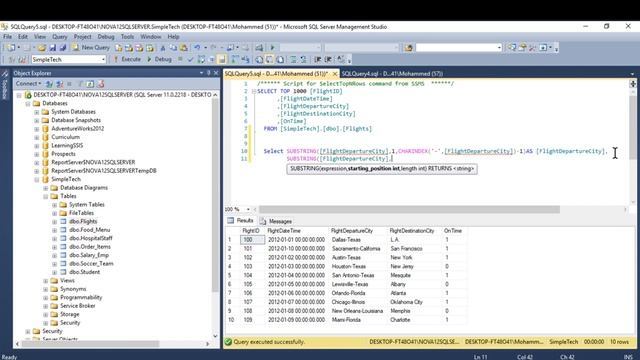 SQL Tutorials - 11.Separate characters in SQL like First and Last Name смотреть онлайн