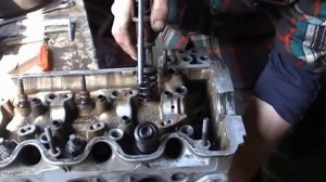 ремонт головки блока цилиндров мерседес W124 мотор М102 repair cylinder head engine M102 Mercedes W