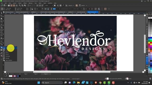 How to Use Glyph Typography Tutorial | Hevlendordesigns #coreldrawtutorial #photoshoptutorial смотреть онлайн