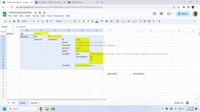 How to use Sheets to JSON смотреть онлайн