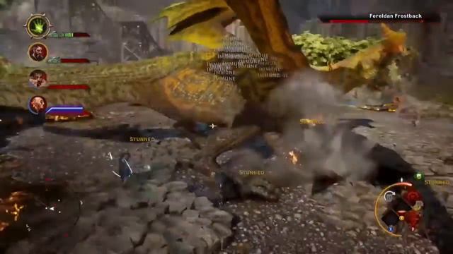 Dragon Age Inquisition: First dragon fight. (Xbox One gameplay) смотреть онлайн