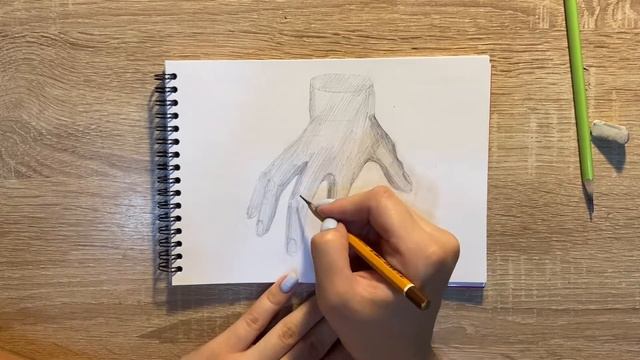 Как нарисовать руку Вещь карандашом | Рисунок для начинающих поэтапно