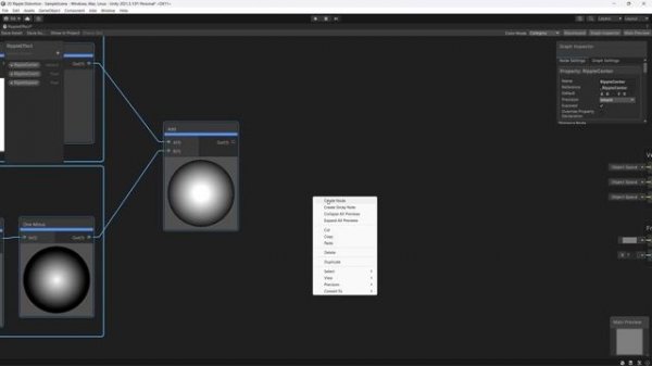 2D Ripple Distortion Effect Shader Graph - Unity Beginner Friendly Tutorial