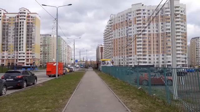 Москва 3835 микрорайон Солнцево-Парк, улица Лётчика Грицевца возле будущего метро Пыхтино весна ден смотреть онлайн