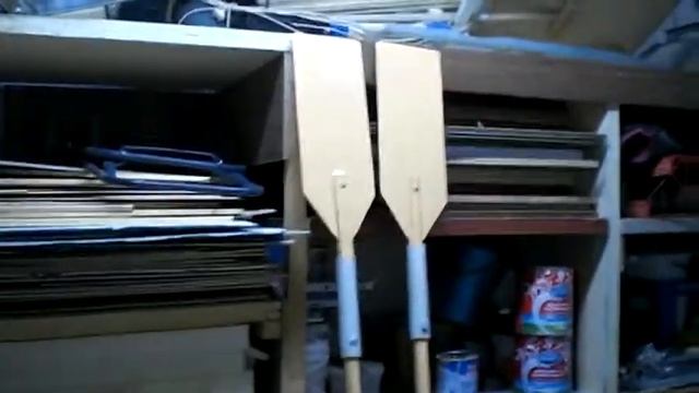 Мастерская часть 19. My Studio. JonBoat. Сделал Вёсла. Окрасил привальный брус. смотреть онлайн