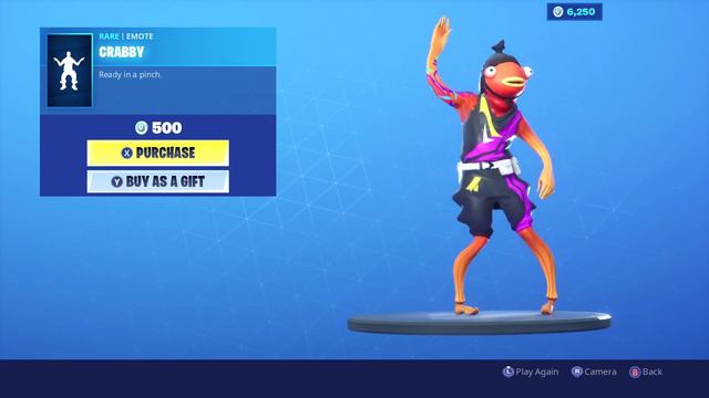 RATING FORTNITE ITEM SHOP - GRIT & CRABBY DANCE & RED STREAK (8-14-2019)