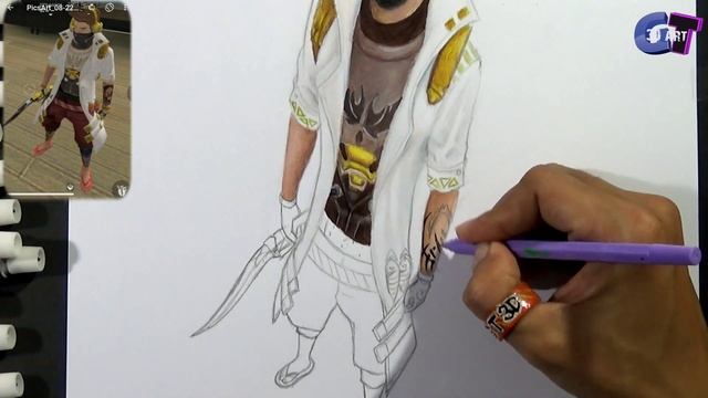 3D drawing subscriber request part 7 | FREE FIRE DRAWING смотреть онлайн