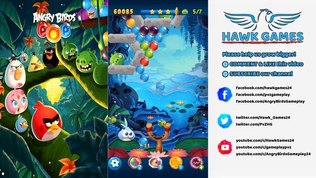 Angry Birds Stella POP Bubble Shooter Level 103 Hard - Walkthrough, No Boosters смотреть онлайн