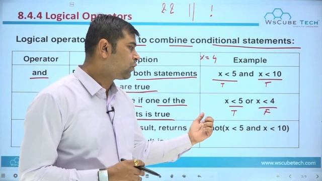 Logical Operators in Python Class 11 | Chapter 8 Class 11 Computer Science with Python #44 смотреть онлайн
