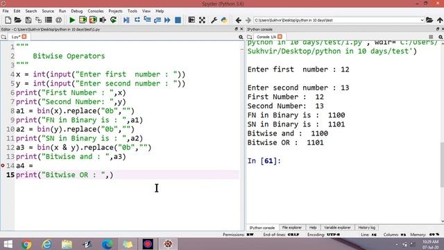 Operators in Python Part 5 : Bitwise Operators смотреть онлайн