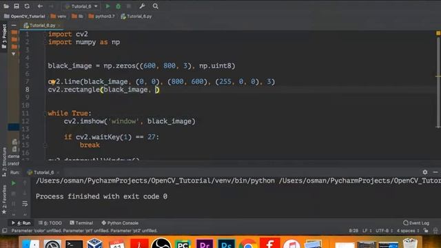 How draw Line, Rectangle, Circle, Triangle, and write text in openCV. смотреть онлайн