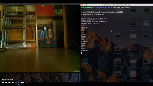 Phil05, a RaspberryPi 3 Robot with nodejs смотреть онлайн