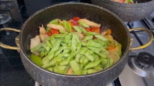 Картофель с овощами и икра из баклажан с зеленой фасолью ? очень вкусно ?  приятного просмотра ❤️