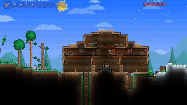 Terraria 2D мир:Хорошая бронька и начало приключений #3 смотреть онлайн