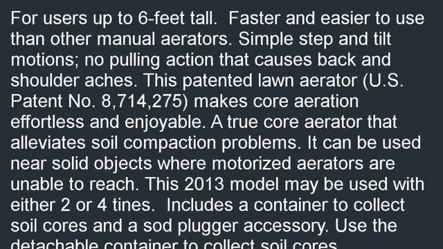 Step N Tilt Lawn Core Aerator 2 with Container Sod Plugger All New 2013 Mod смотреть онлайн