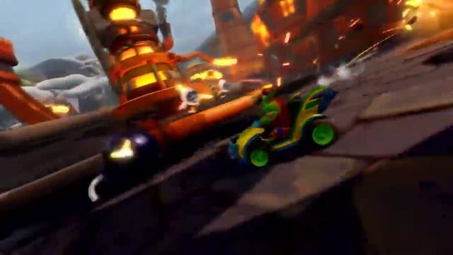 Crash Team Racing Nitro-Fueled - Dragon Mines - Meteor Gorge - Retro Stadium смотреть онлайн